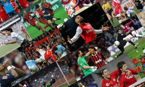 Fußballer Collage